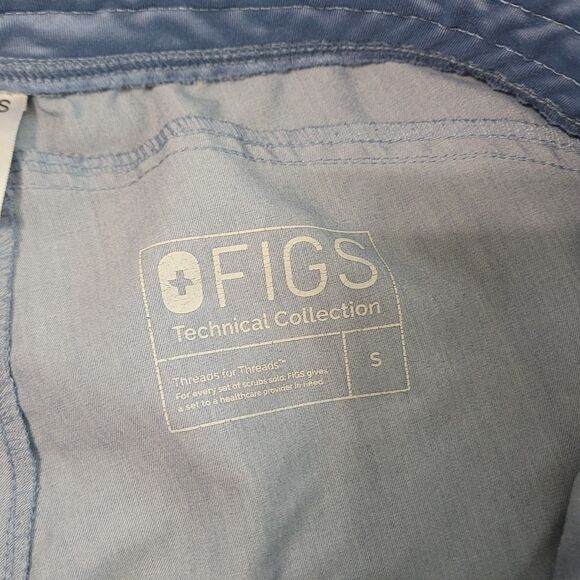 Figs Kade Cargo Scrub Pants Ceil Blue Technical Collection Small T21004 - Picture 8 of 10